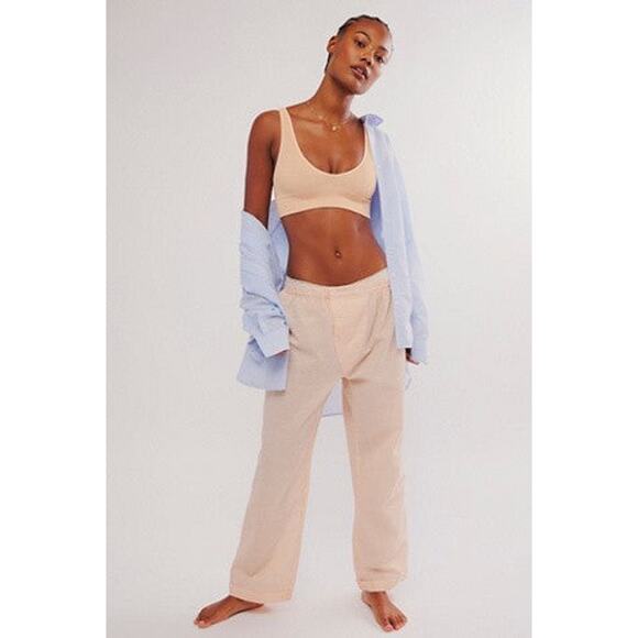 Free People Cloud Nine Lounge Pants Tangerine Combo L